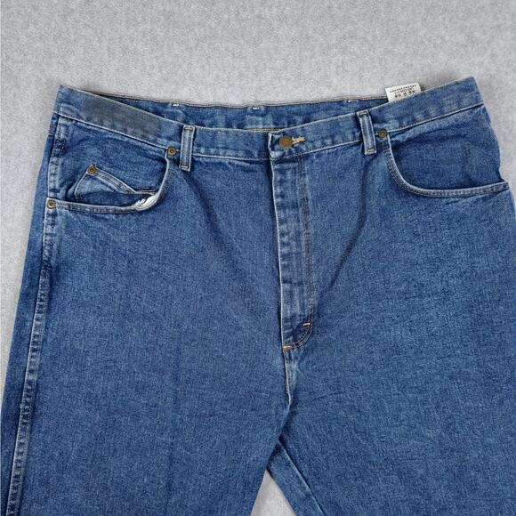 Wrangler Jeans Mens Size 42x35 (hemmed) Straight Rugged Wear - Picture 5 of 16
